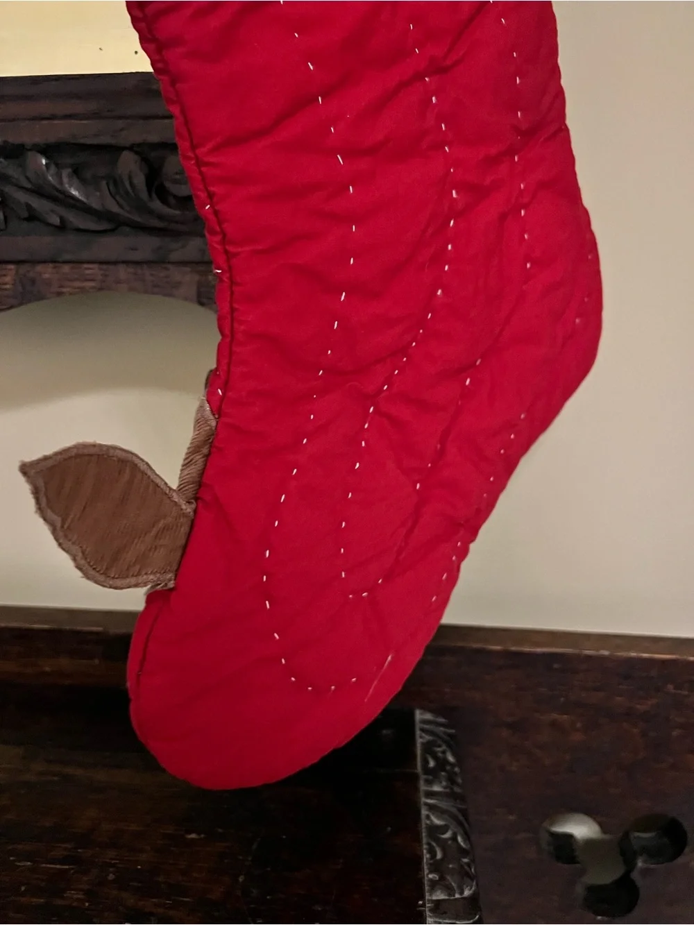 Pottery Barn Baby’s 1st Christmas Red Reindeer Holiday Stocking